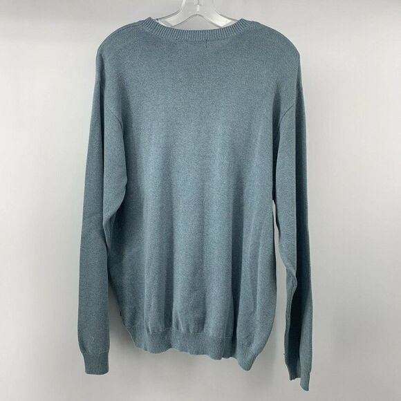 IZOD Golf Mens Sweater Blue Argyle Large New - Picture 2 of 5